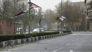قطع خط ۲۰ کیلوولتی برق کرج در اثر طوفان